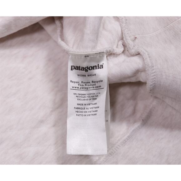 Patagonia Womans Organic Cotton Beige Diamond Quilt Snap-T Pullover Large - Picture 6 of 6